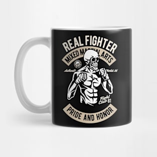 Skull Fighter, Vintage Retro Classic Mug